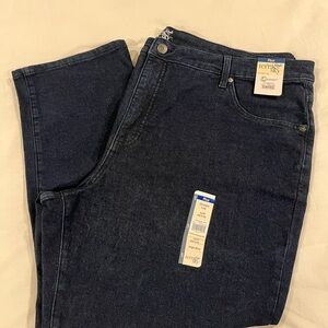 Terra & Sky Women’s Deep Indigo Relaxed Jeans